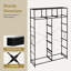  Commode haute 13 tiroirs en tissu, tour de rangement moderne-1160186342