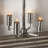 Nellcote 6 - Light Geometric Chandelier
