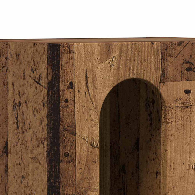 40cm W Manufactured Wood Bedside Table, Old Wood