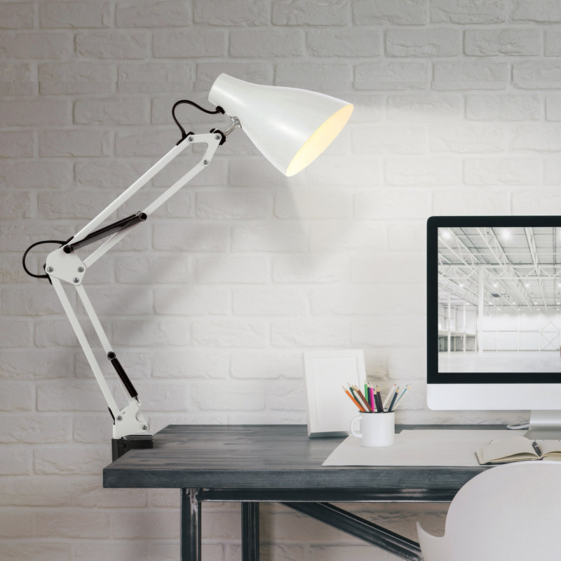 Kreshnik Metal Clip On Lamp, White