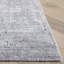 Tapis gris / argent en laine, viscose et coton tissé à la main Ulis-1026988700