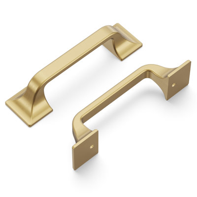 Forge Collection Handle Pull - 3" Center to Center Cabinet Pull Champagne Bronze - Farmhouse Hardware for Drawers & Cabinets (Set of 10)
