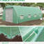 19'X10'x7' Garden Greenhouse Kit, Galvanized Steel Frame & Zippered Access, 8 Ventilated Windows With Mesh, Maximize Plant Growth, Block Radiation Outdoor Greenhouse, Structure Access Mesh Panels,