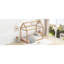 Lit simple en bois