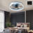 Dusen 19.7 in. Orange Ceiling Fan with LED Lights,modern ceiling fans-100170050