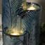 Fontaine de palmier en céramique avec lumière