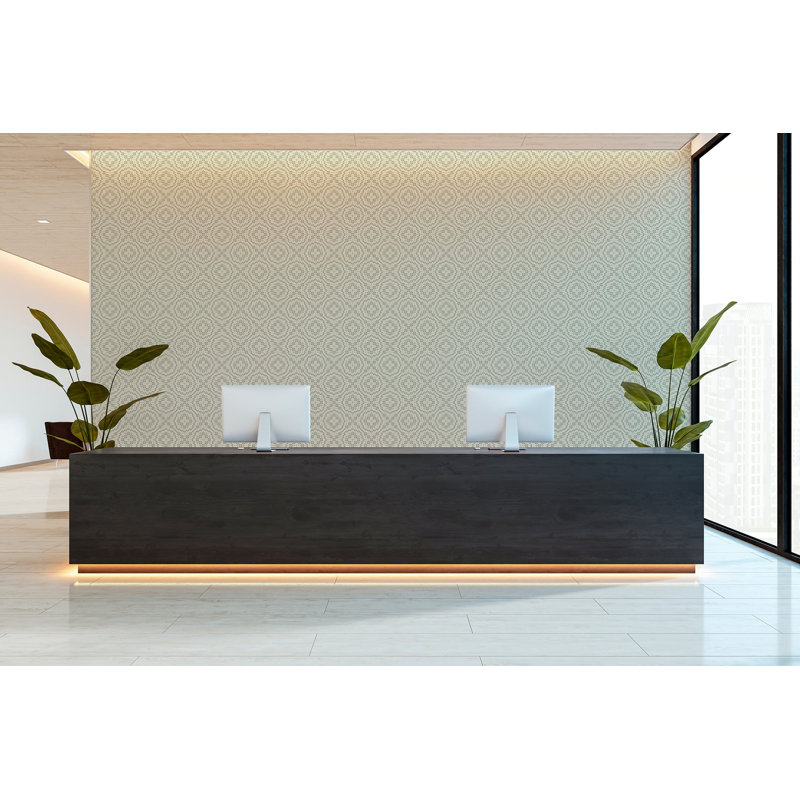 Echo Tile - Wallpaper, Sage, Self-Adhesive, Paper
