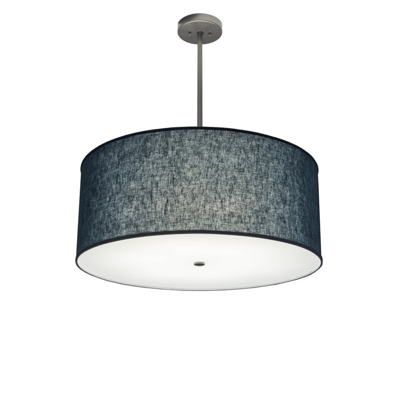 Lustree tambour 6 lumières ombrée Luyster