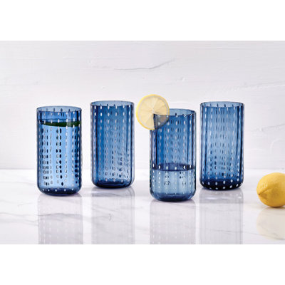 Darbie Angell Dappled Clouds Double Highball Glasses