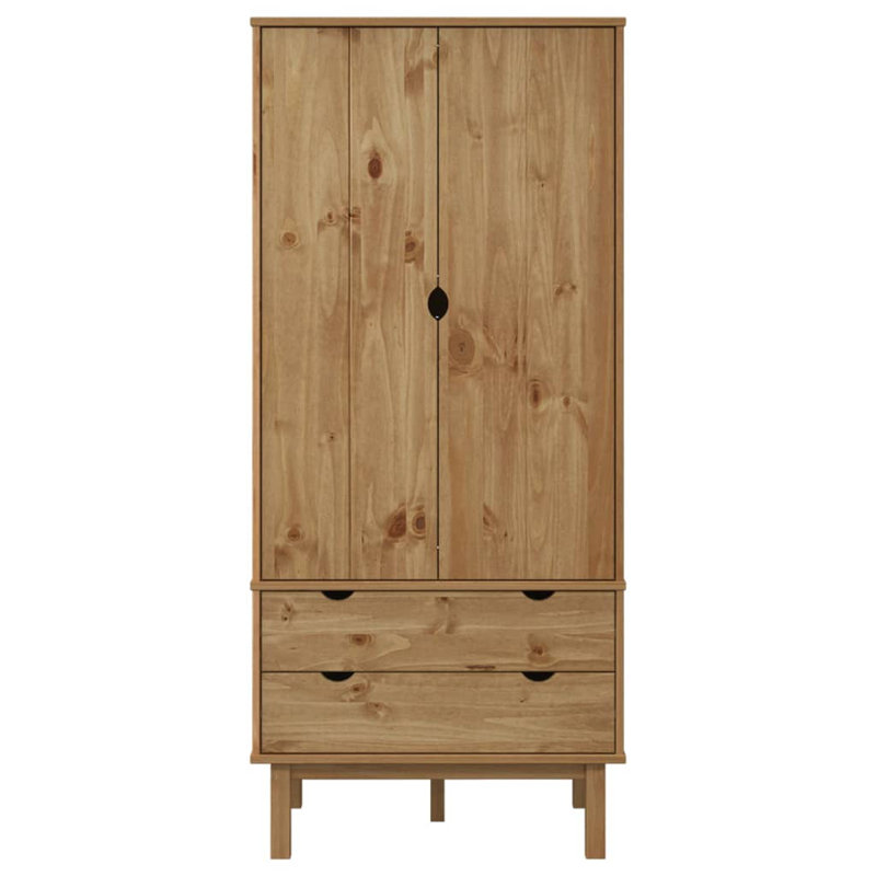 2 Door Wardrobe, Brown