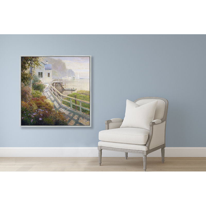 Harbor Pathway Print, 47" H x 47" W, Silver