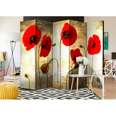 Orth 172cm H Solid Wood Folding Room Divider