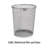 Mind Reader Mesh Trash Can, 16.65L (4.4 gal), Waste Paper Basket, Round, Office, Metal Mesh-95376802