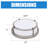 25W Dimmable Flush Mount Ceiling Light, 13 Inch LED Ceiling Light Fixture, 2700K-4000K Adjustable, Brushed Nickel Truncated Cone Ceiling Lighting for for Indoor Use