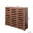 4-Tier Storage Shoe Cabinet with Louvered Doors-1887661101