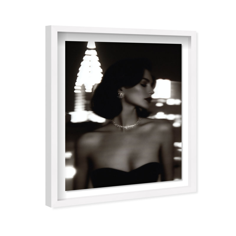 Shadow Queen III Print by Oliver Gal, 21.5" H x 17.5" W, White Shadowbox