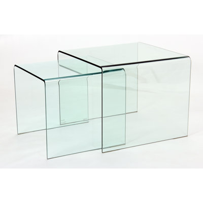 Berry Glass Top Nesting Tables