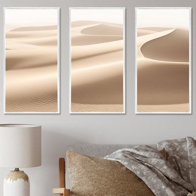 «Desert Sands Of Slumber Dreams VI», ensemble d'art mural sur toile minimalisme
