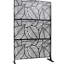 Paravent en métal de 76" x 48". Parfait pour le patio, le jardin ou la terrasse. Résistant aux intempéries. Préserve votre intimité. Installation facile. Paravent en métal autoportant pour terrasse, balcon ou patio.