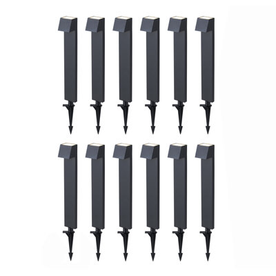 23.25 In. Low Voltage Black Aluminum Hardwired Integrated Led Weather Resistant Path Light With Acrylic Lens