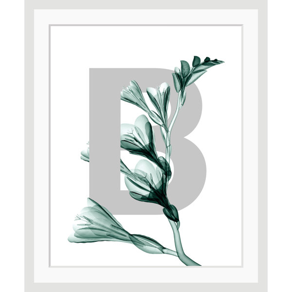 Ebern Designs Letter B - Single Picture Frame Graphic Art | Wayfair.co.uk