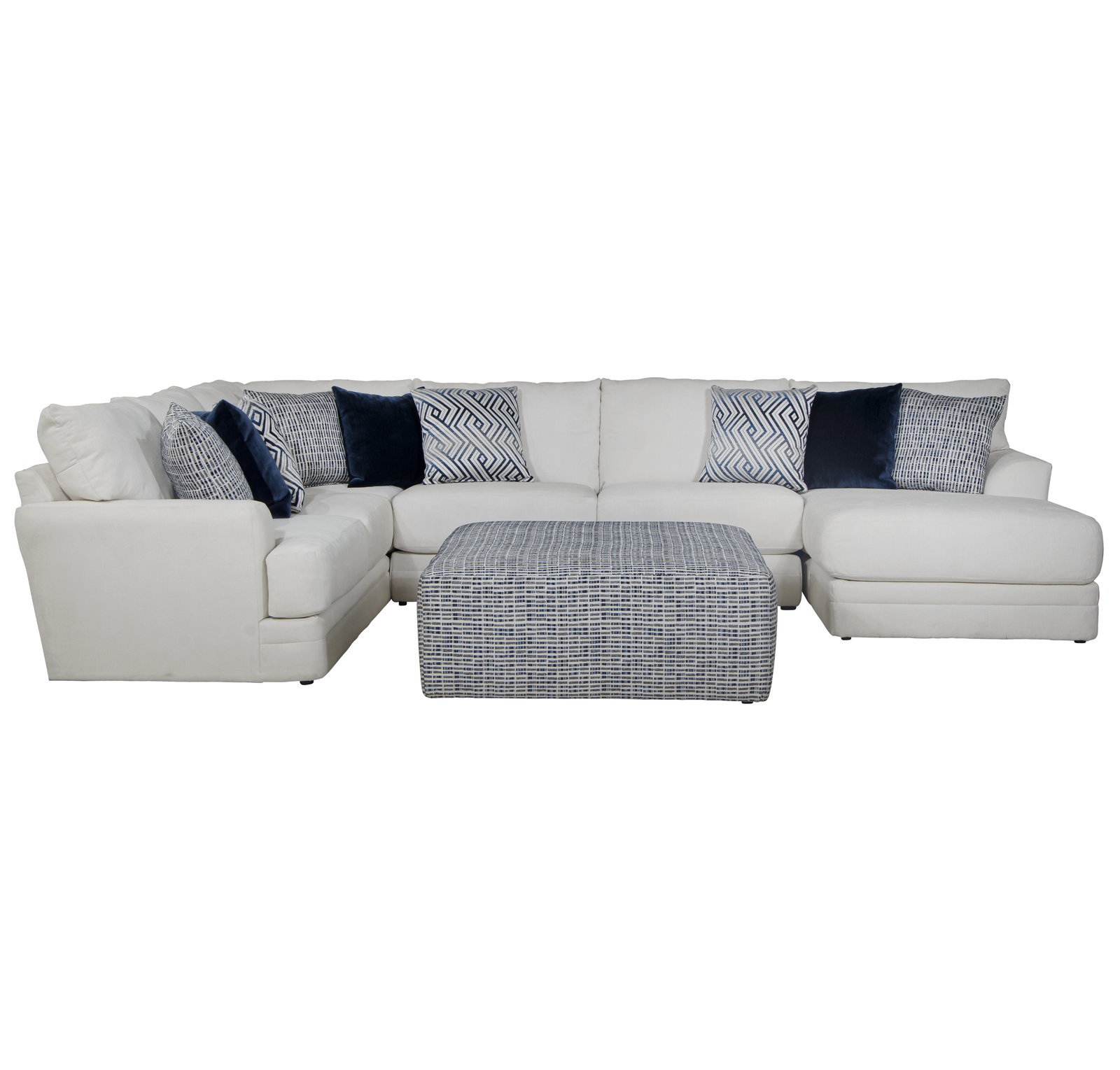 Mazekine Modular Upholstered U-Sectional, Left Hand Facing