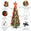 Anestin 5.91' H Lighted Artificial Christmas Tree