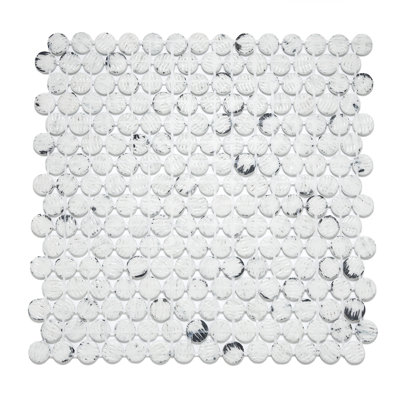 Eterna Penny 12"x12" Recycled Glass Mosaic Tile