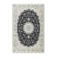 Tapis crème / noir en laine Brionna-529462273