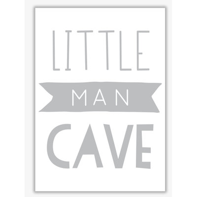 Little Man Cave Banner - Print