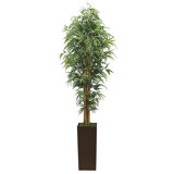 Tall High End Realistic Silk Floor Bamboo Tree in Planter