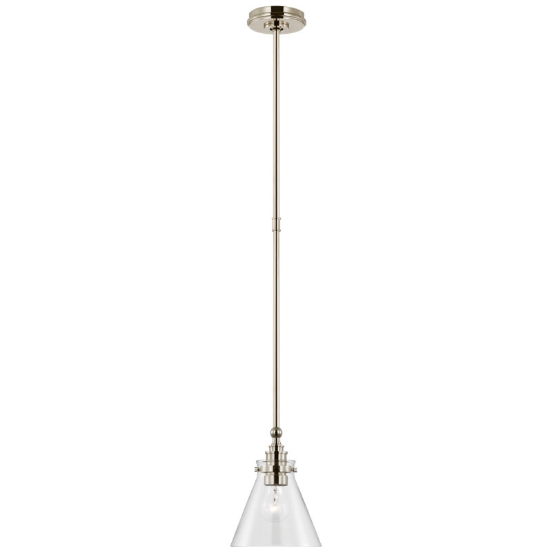 Parkington 1 - Light Pendant, Clear, Polished Nickel