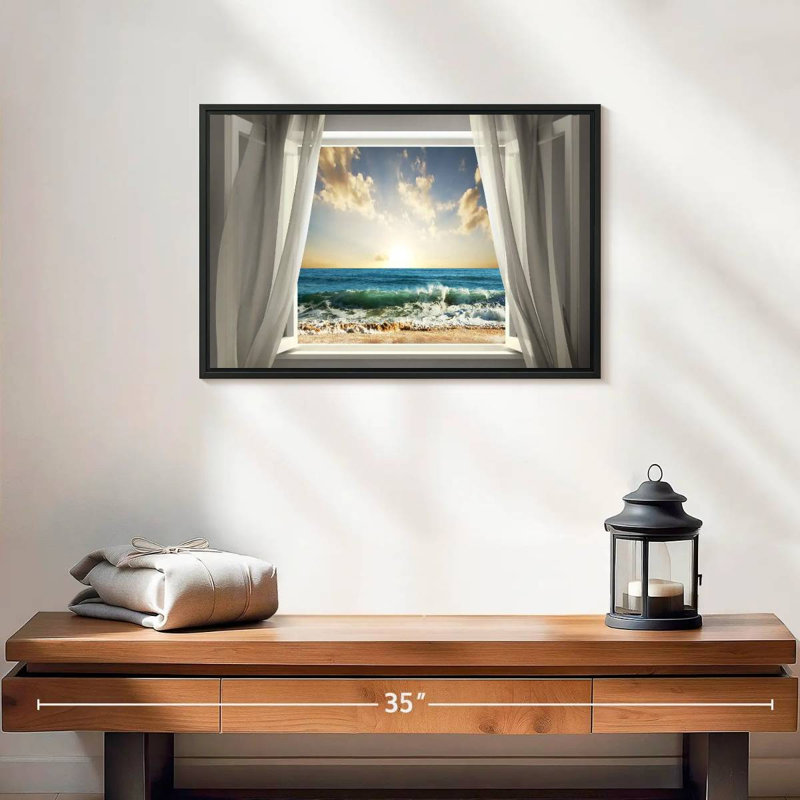 Vitrail Gillard Vitamin Sea, H 13 po x l 19 po
