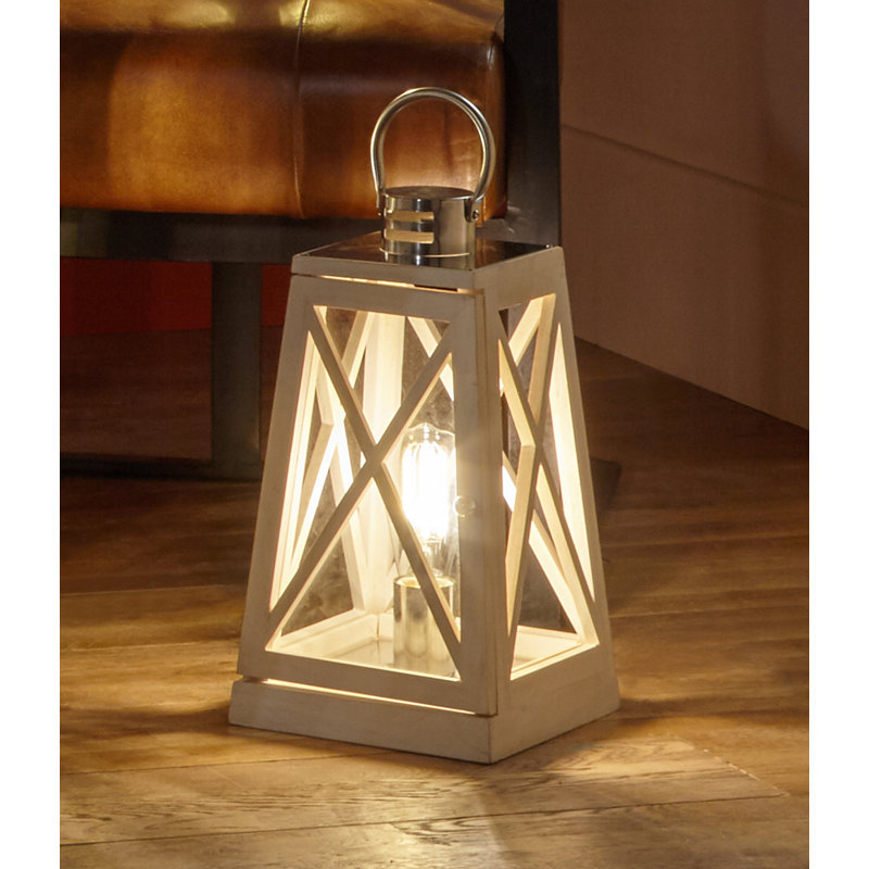 Yuri Wood Novelty Lamp, White