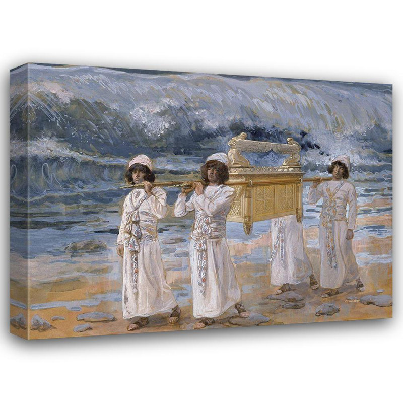Fleur de Lis, Tissot sur toile tendue à la James Gallery, "The Ark Passes Over the Jordan"