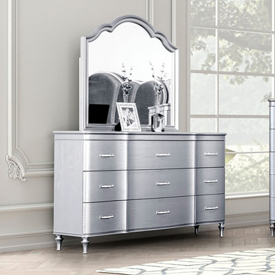 Commode 9 tiroirs avec miroir Nolaine