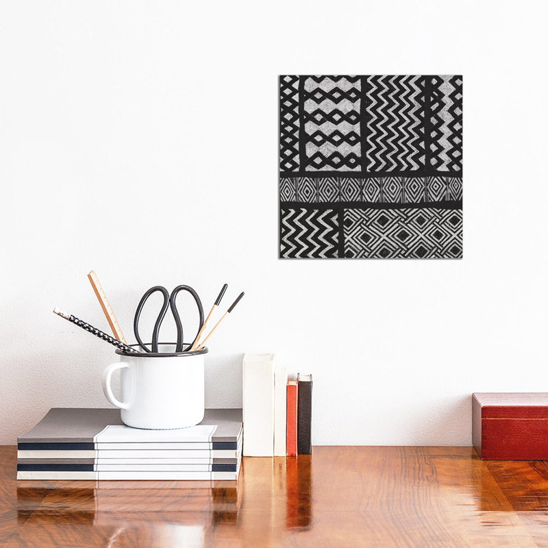 Kuba Abstract, B&W IV by Sue Schlabach - Wrapped Canvas Print, 30.48 cm H x 30.48 cm W