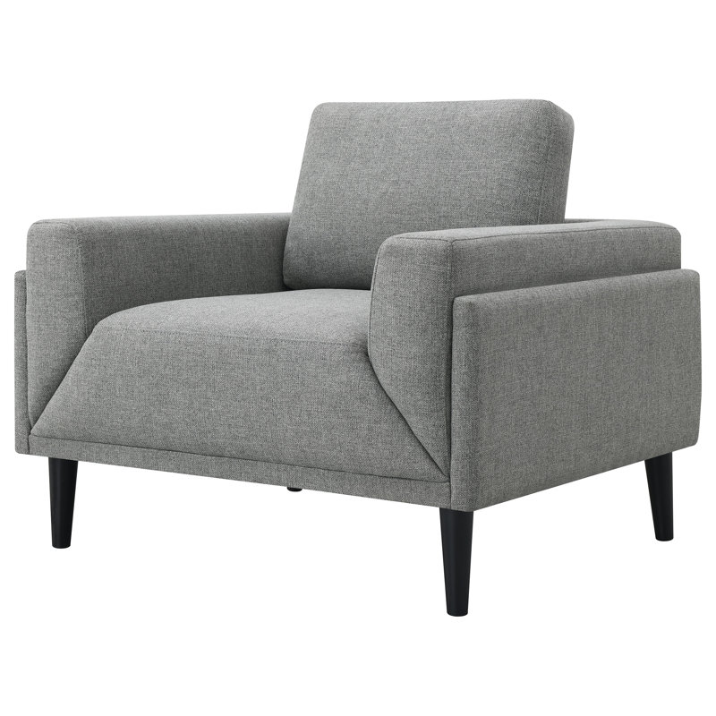 Birju Upholstered Armchair, Gray Polyester