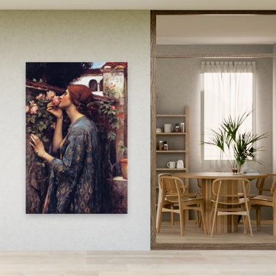 «The Soul Of The Rose», reproduction d'art classique de paysage d'orchidée violette