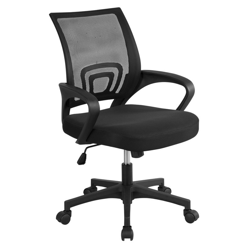  Mesh Desk Chair, Black, Black