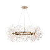 Lustre de style feu d'artifice unique à 31 lumières de 31,5 po Vargas