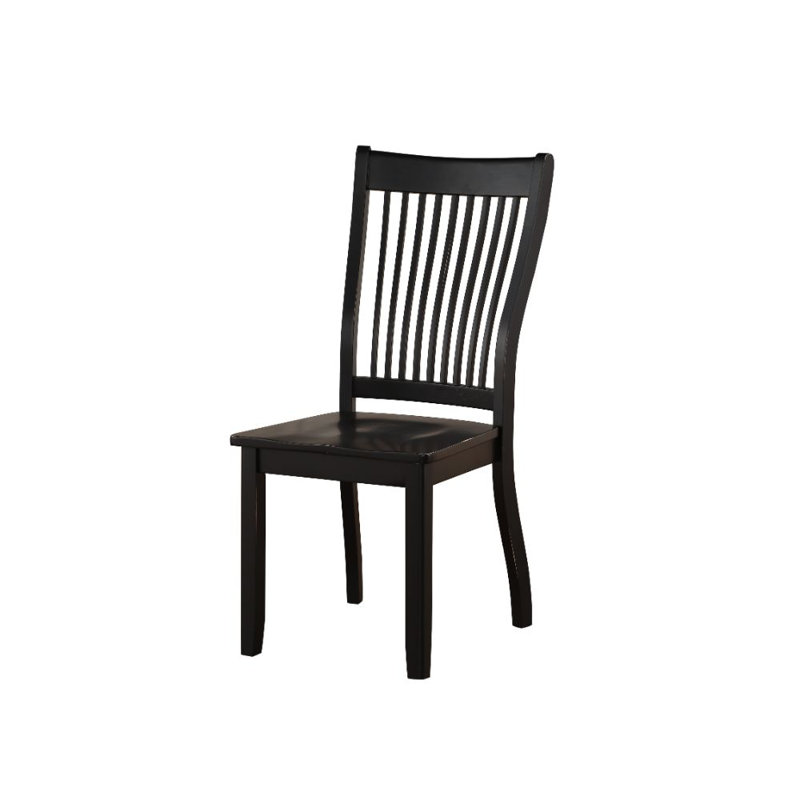 Chaise d'appoint (lot de 2), finition noire
