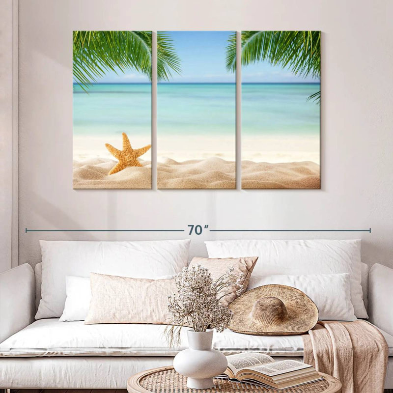 Étoile de mer tropicale Alvord, H 32 po x l 50 po