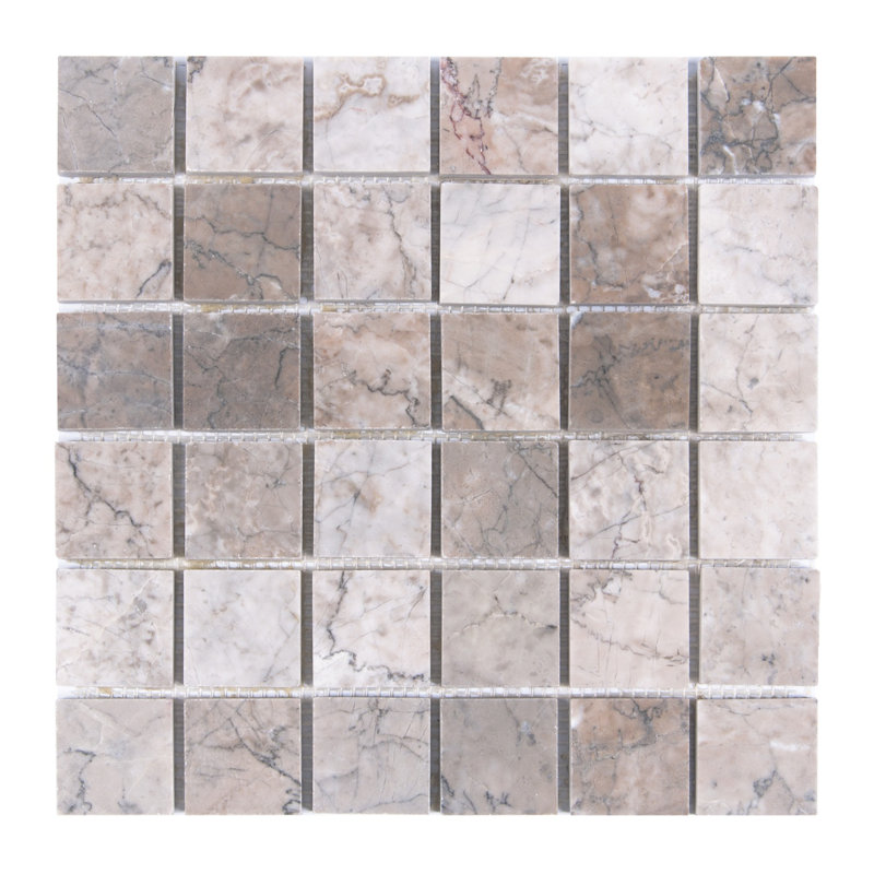 Carreau de mosaïque 12 po x 12 po, Beige