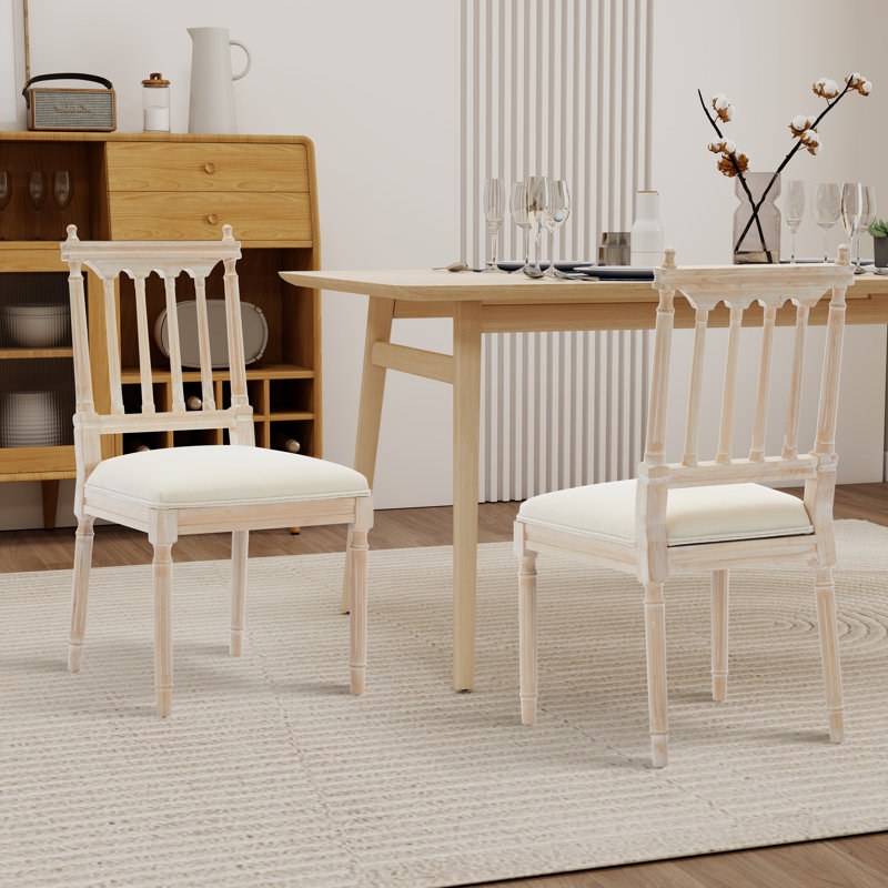 Chaise rembourrée en bois massif de 20,05 po de largeur