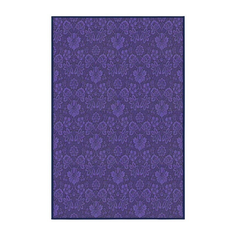Tapis de zone mauve à motifs Opheim, Rectangle 2 pi x 5 pi