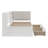 Wooden  L-Shaped Daybed Corner Bed Under-Bed Drawers  With Storage Bookcase And Upholstered Headboard And USB Charging Ports For Limited Space-603726059-603726057