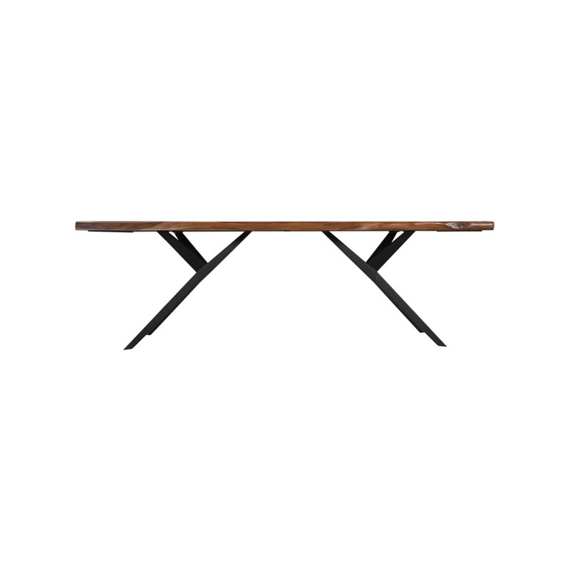 Rosewood Rectangular Dining Table, Brown Wood, 30"H x 94"L x 42"W