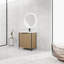 Meuble-lavabo autoportant avec lavabo en résine