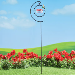 Wind & Weather Boy Fishing Silhouette Metal Garden Stake